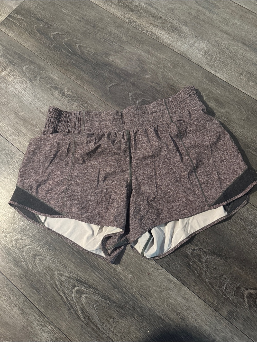 lululemon athletica Heathered Purple/grey Athletic Shorts
